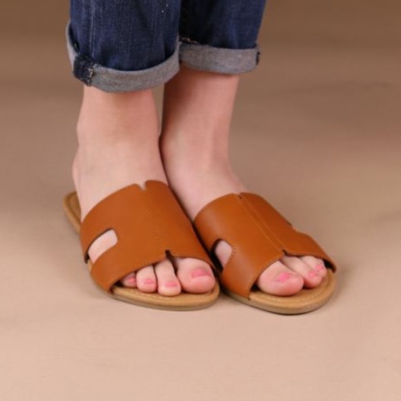 Shoes - 5⭐️MILEY SUMMER COGNAC FLATS- Shoe